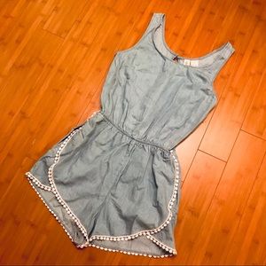 Chambray Romper